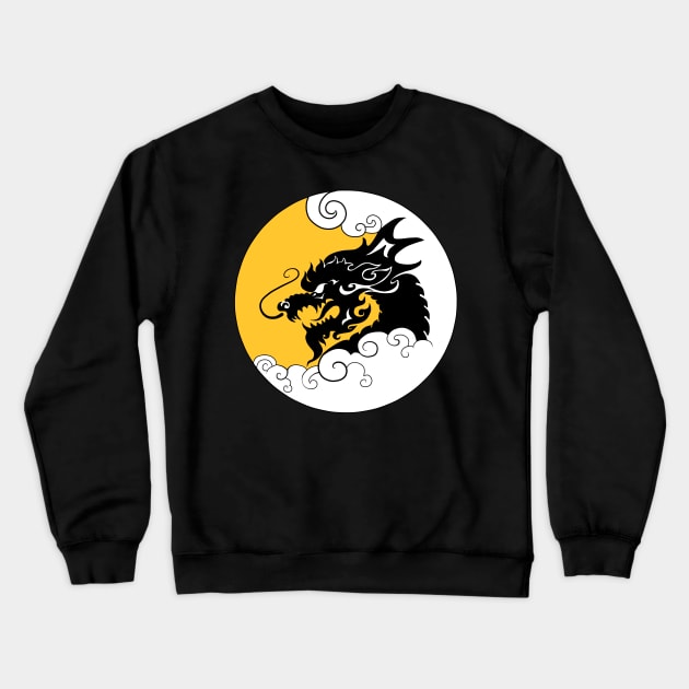 Ronin Dragon Crewneck Sweatshirt by Lil's Shop